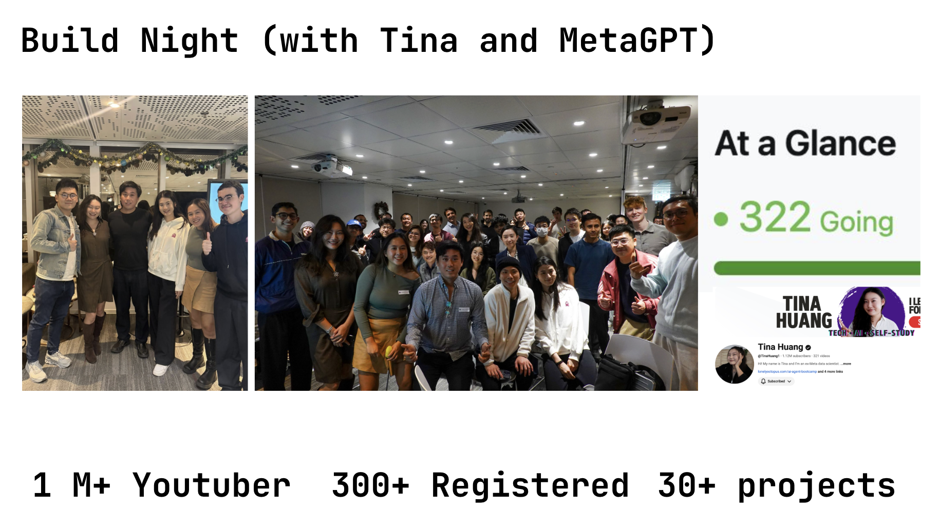 Builder Night × Tina Huang & MetaGPT